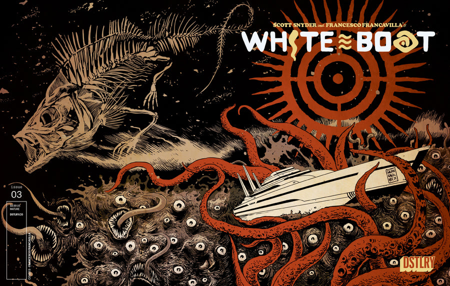 White Boat #3 CVR B Francesco Francavilla Variant
