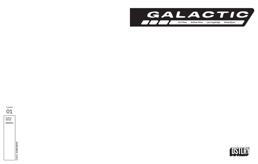 Galactic #1 CVR G Blank Sketch Variant