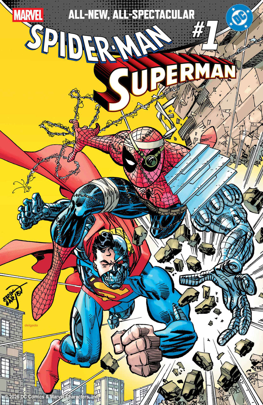 Marvel/dc: Spider-Man/superman #1 Erik Larsen Variant
