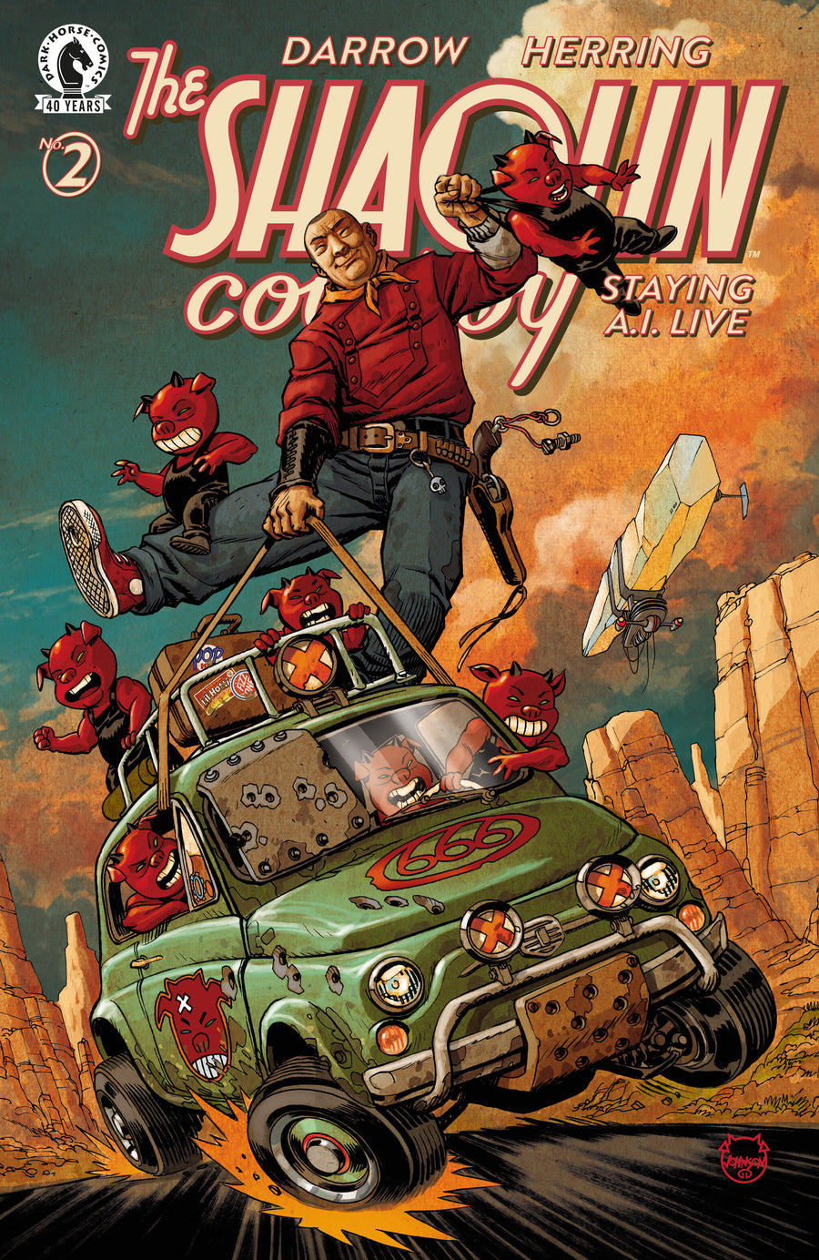 Shaolin Cowboy: Staying A.I.Live #2 (CVR C) (Dave Johnson)