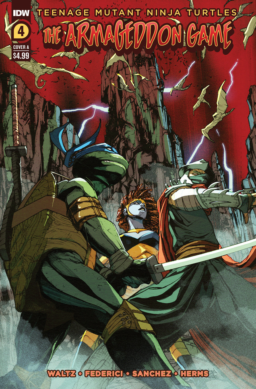 Teenage Mutant Ninja Turtles: The Armageddon Game #4 Variant A (Federici)