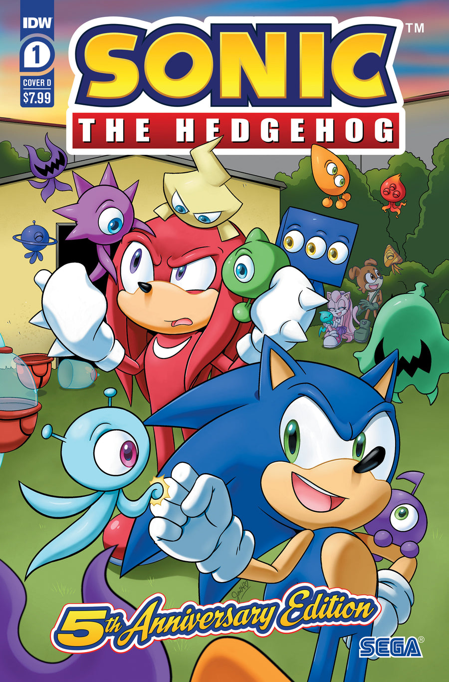 Sonic the Hedgehog: #1 5th Anniversary Edition Variant D (Hernandez)