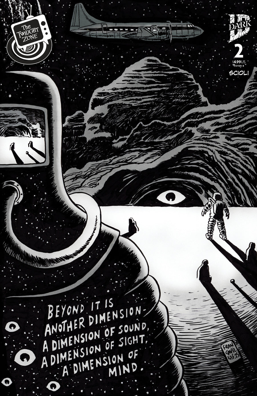The Twilight Zone #2 Variant B (Francavilla Connecting Cover)