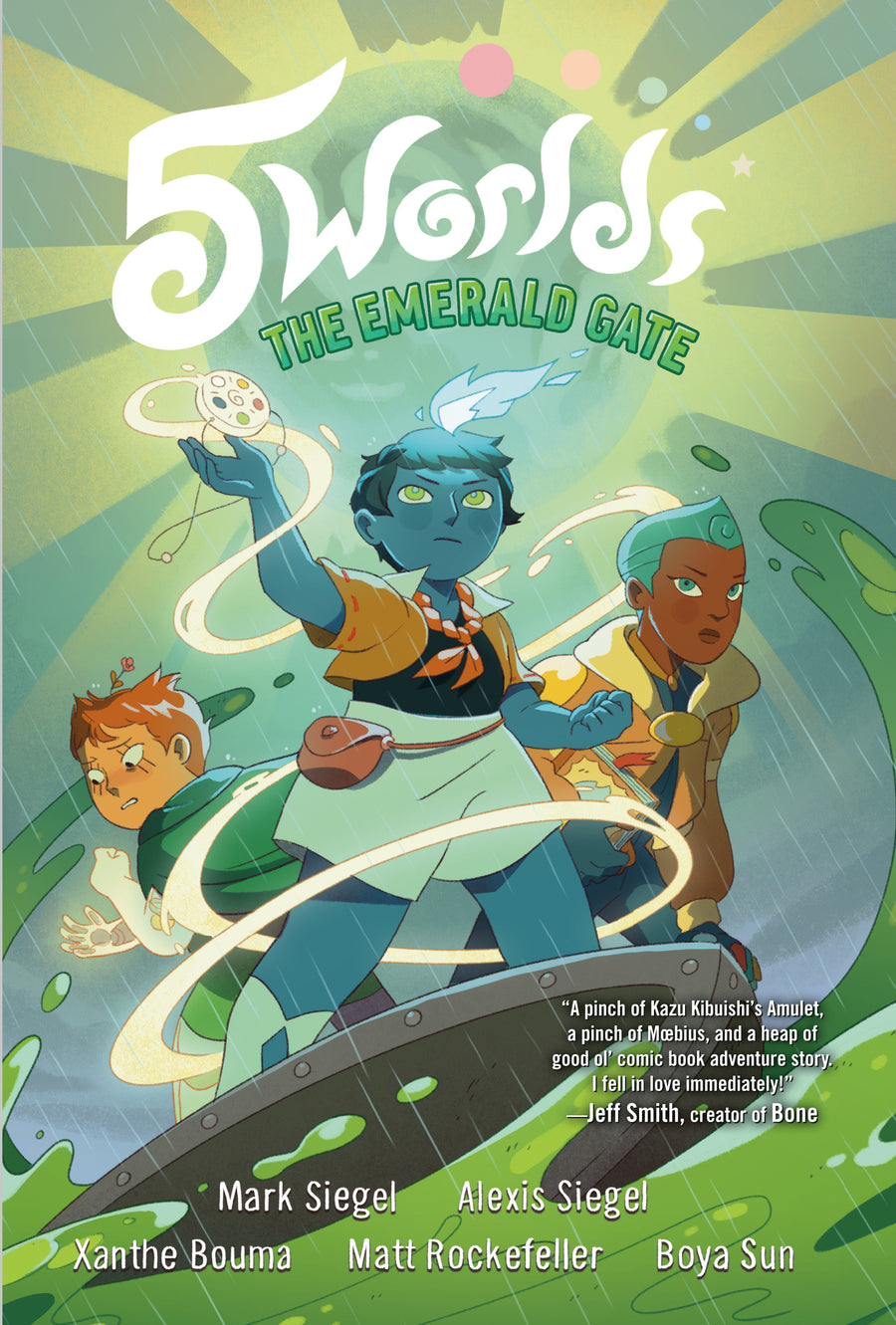 5 Worlds Book 5: The Emerald Gate: (A Graphic Novel)
