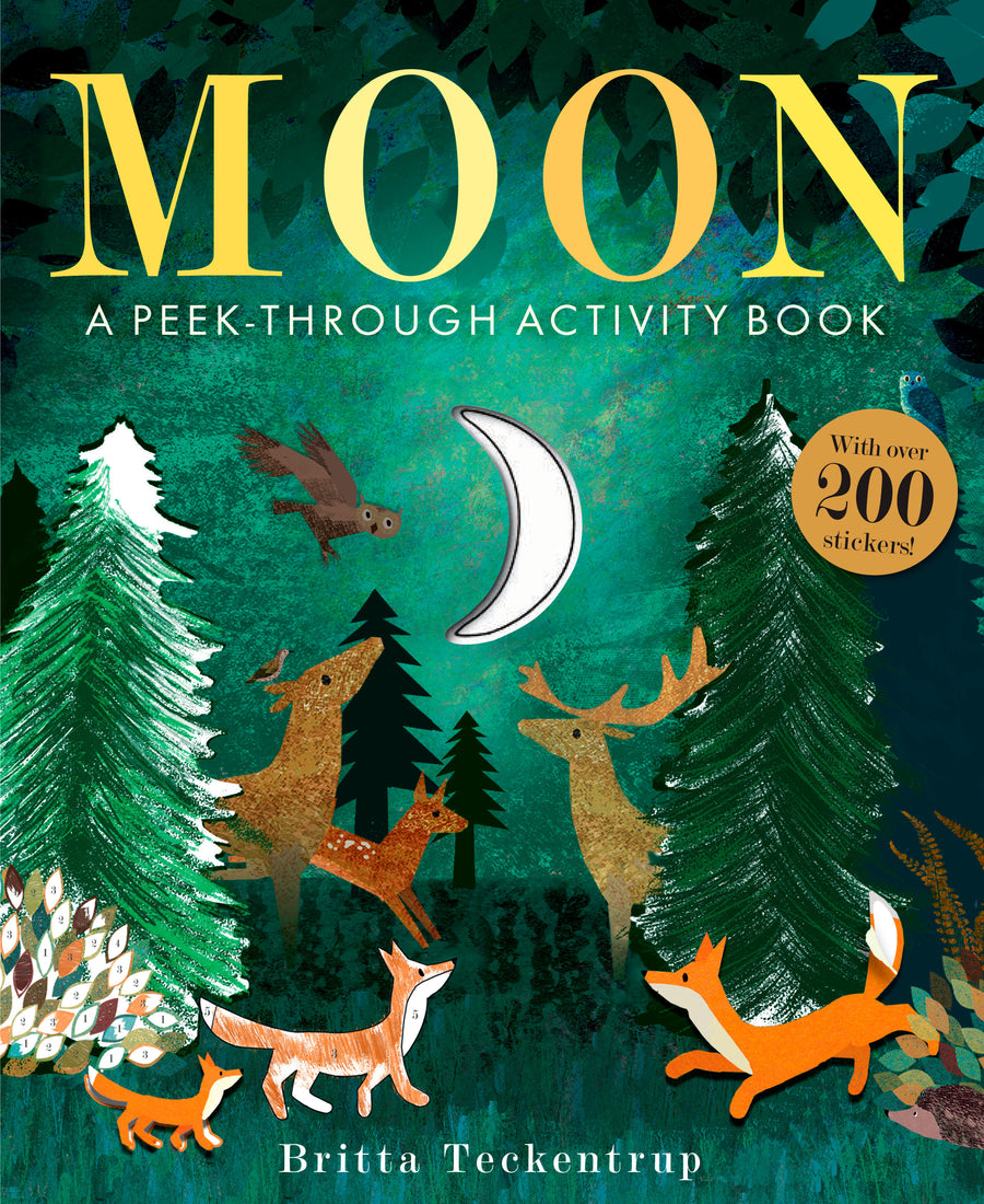 Moon: A Peek-Through Activity Book: With over 200 stickers
