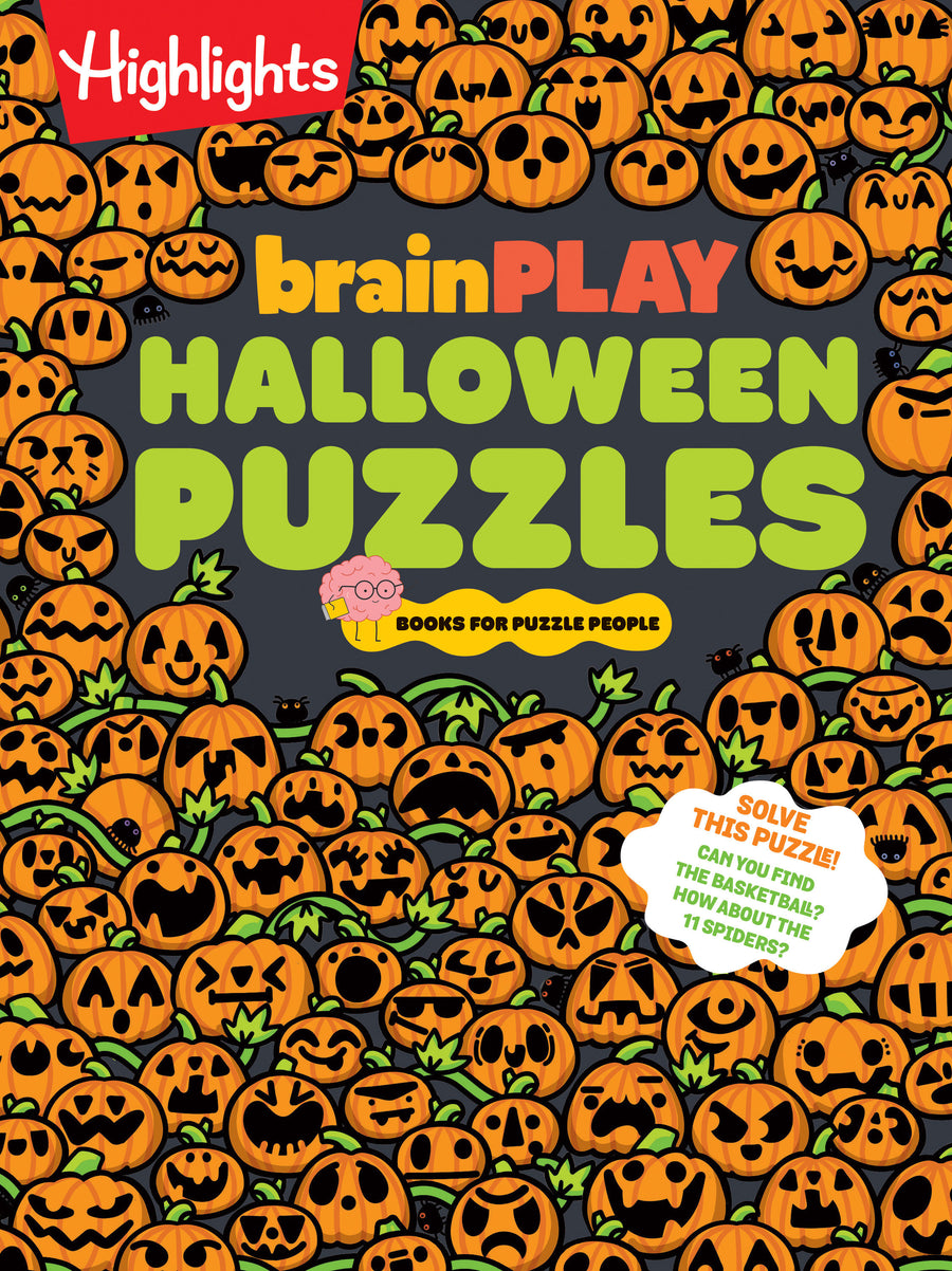 brainPLAY Halloween Puzzles: A Challenging Halloween Activity Book for Kids Ages 7 and Up with Over 200 Puzzles, Logic Games, Mazes and Hidden Pictures Puzzles for Spook-tacular Fun