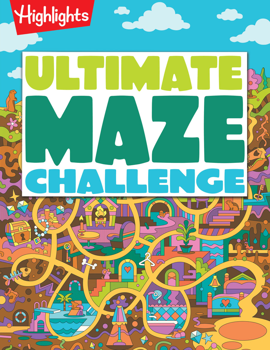 Ultimate Maze Challenge: Maze Activity Book for Kids with 144 Pages of Maze Puzzles & Games, Progressive Difficulty Seek-and-Find Brain Challenges for Kids Ages 7 and Up