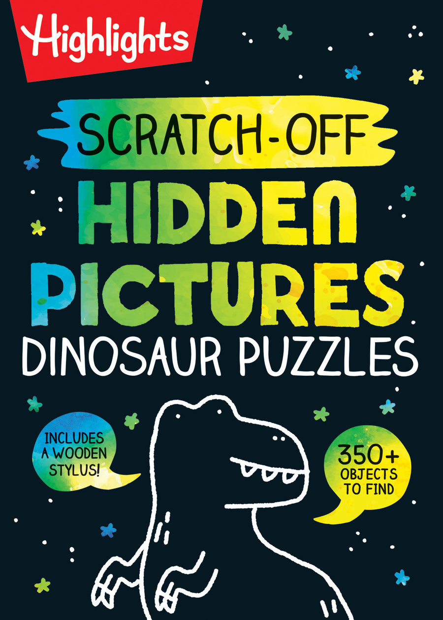 Scratch-Off Hidden Pictures Dinosaur Puzzles: Scratch-Off Hidden Pictures Dinosaur Puzzles (Highlights Scratch-Off Activity Books) 64-Page Dinosaur Activity Book with Scratch Art for Kids