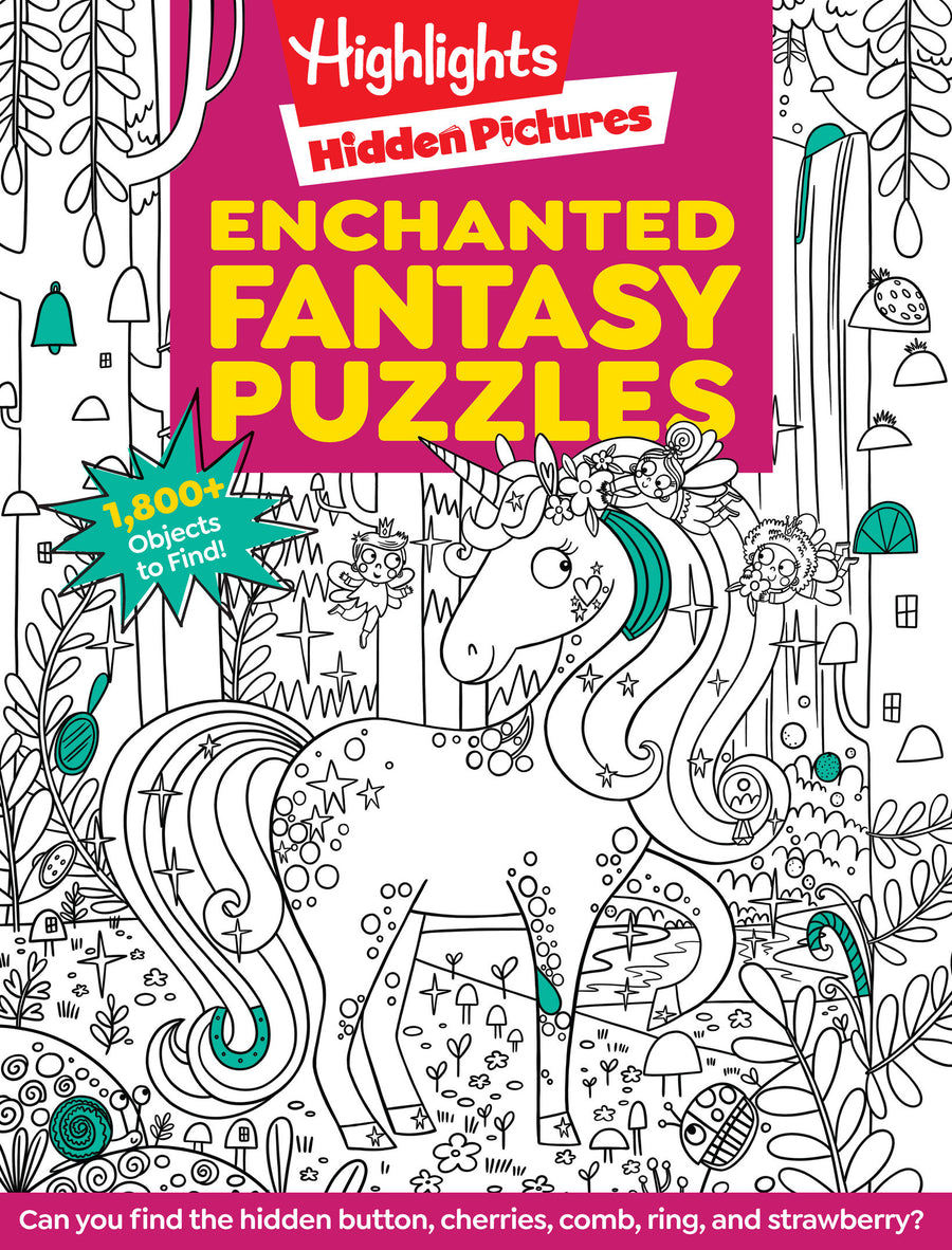 Enchanted Fantasy Puzzles: Find Over 1,800 Hidden Objects within this Fairy Tale Puzzle Book with Dragons, Fairies and Magical Creatures