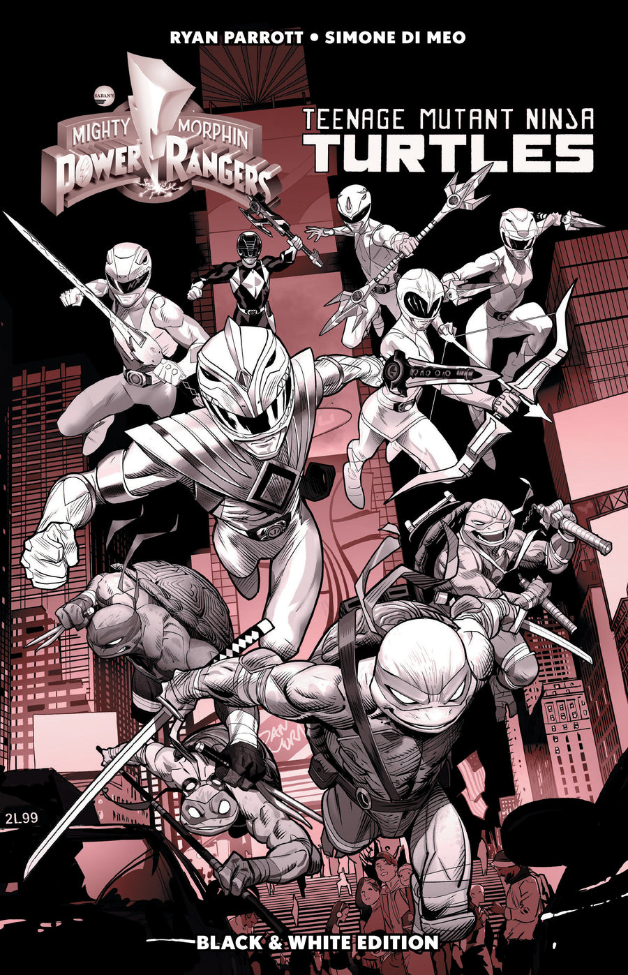 Mighty Morphin Power Rangers/Teenage Mutant Ninja Turtles B&W Limited Edition