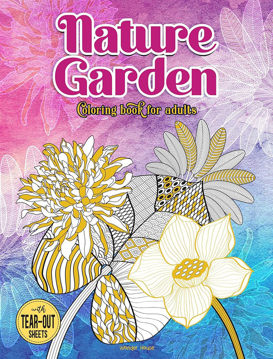 Nature Garden Coloring Book for Adults