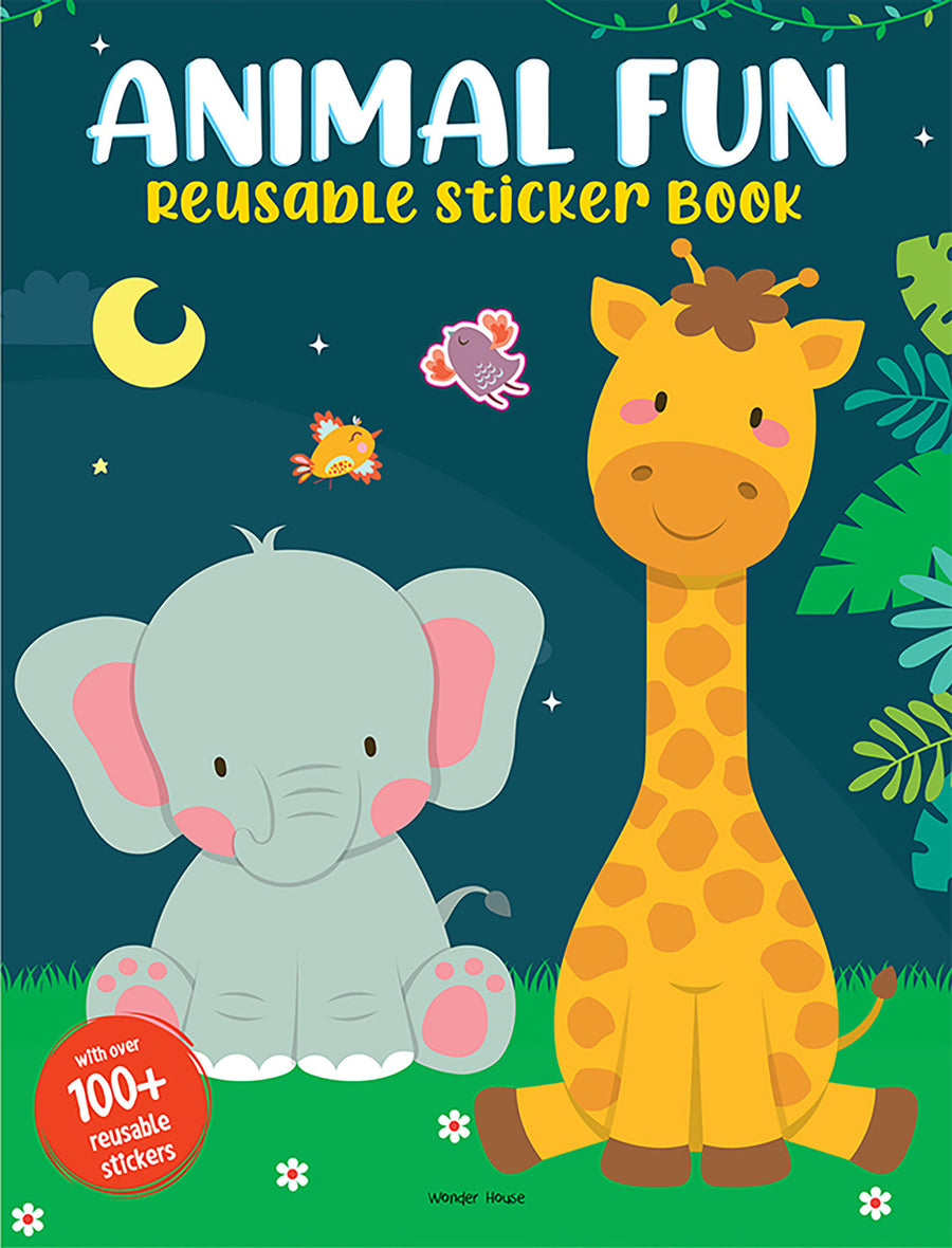 Animal Fun Reusable Sticker Book For Children