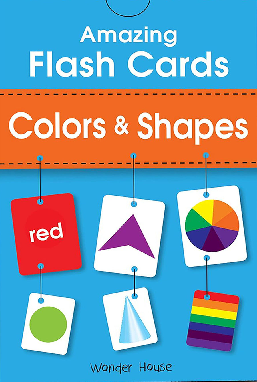 Amazing Flash Cards Colors & Shapes: Early Development of Preschool Toddler (55 Cards)