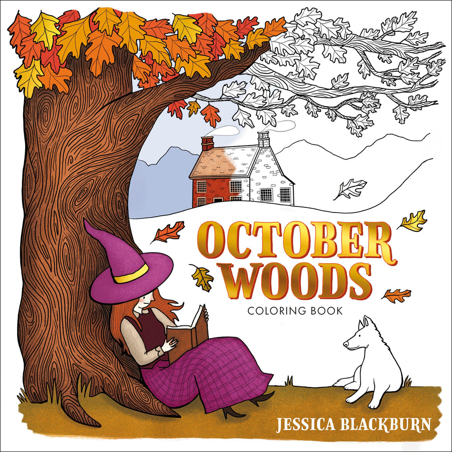 October Woods Coloring Book: A Coloring Book with Cozy Hygge Scenes of a Relaxing Autumn