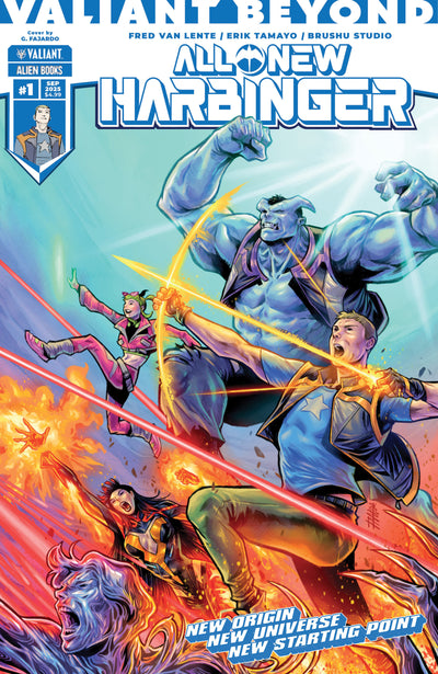 Valiant Beyond: All-New Harbinger #1 Variant B (Fajardo Wraparound Variant)