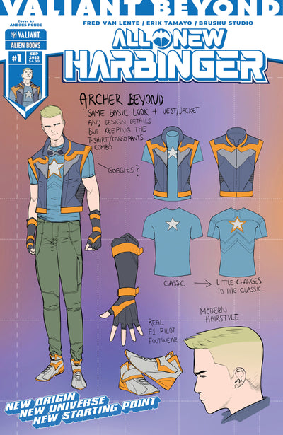 Valiant Beyond: All-New Harbinger #1 Variant D (Ponce Design Variant)