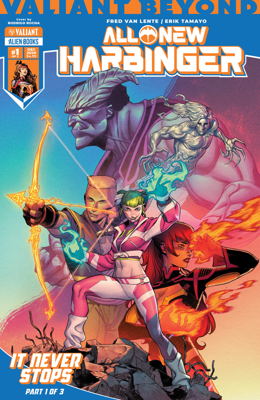 Valiant Beyond: All-New Harbinger #4--It Never Stops #1 Cover A (Rocha)
