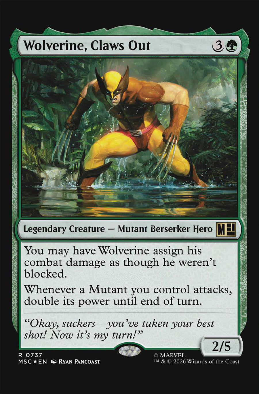 Wolverine #22 Ryan Pancoast Magic: The Gathering Variant