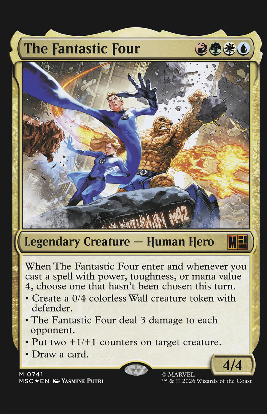 Fantastic Four #12 Yasmine Putri Magic: The Gathering Variant