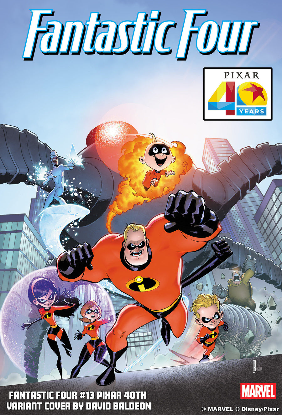 Fantastic Four #13 David Baldeon Pixar 40Th Variant