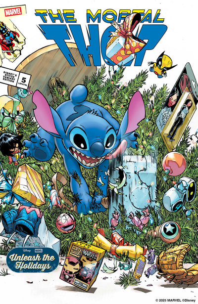 Mortal Thor #5 Humberto Ramos Disney Stitch Unleash the Holidays Variant