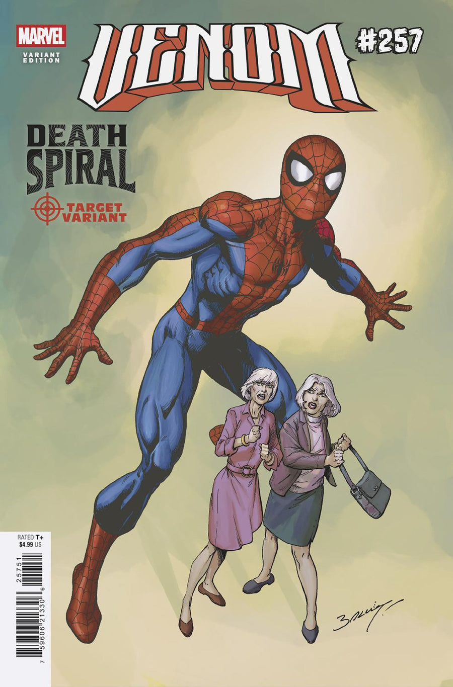 Venom #257 Mark Bagley Classified Target Variant [Ds]