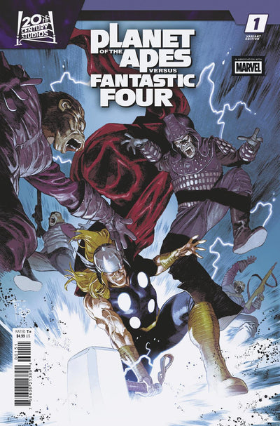 Planet of the Apes Vs. Fantastic Four #1 Francesco Mobili Versus Variant