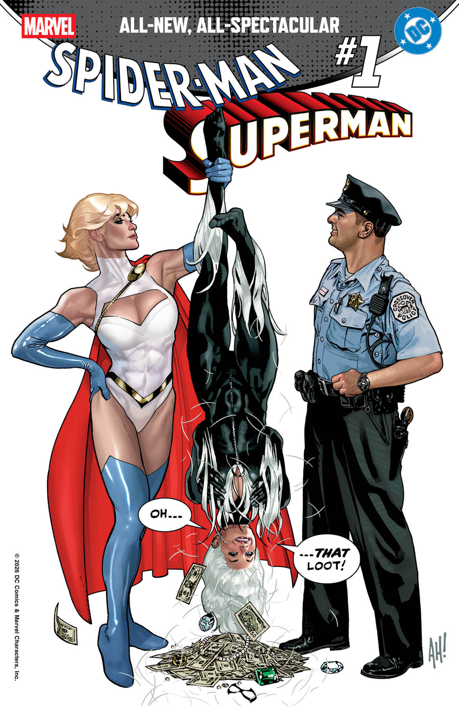 Marvel/dc: Spider-Man/superman #1 Adam Hughes Variant