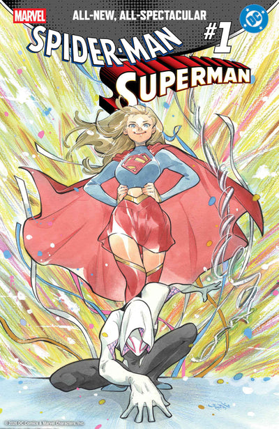 Marvel/dc: Spider-Man/superman #1 Peach Momoko Variant