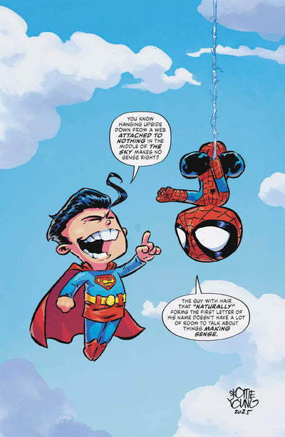 Marvel/dc: Spider-Man/superman #1 Skottie Young Virgin Variant