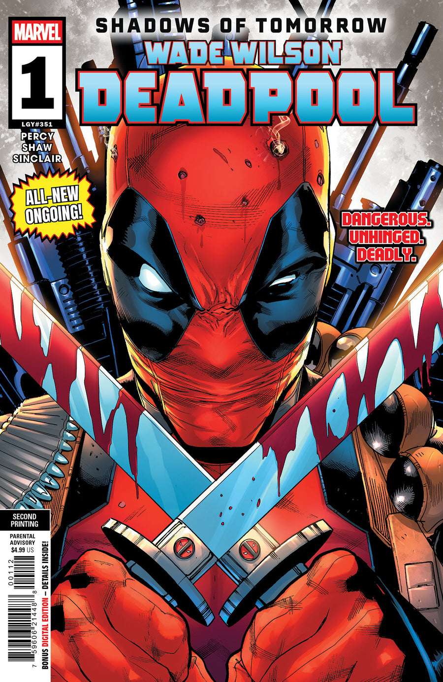 Wade Wilson: Deadpool #1 Geoff Shaw 2Nd Printing Variant