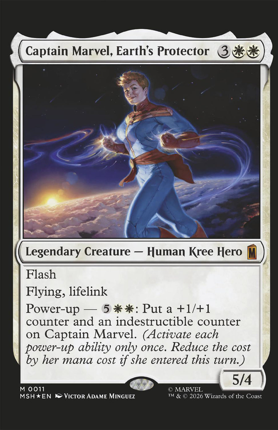 Captain Marvel: Dark Past #3 Victor Adame Minguez Magic: The Gathering Variant