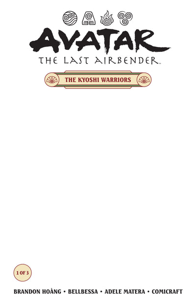 Avatar: The Last Airbender--The Kyoshi Warriors #1 (CVR B) (Blank cover)