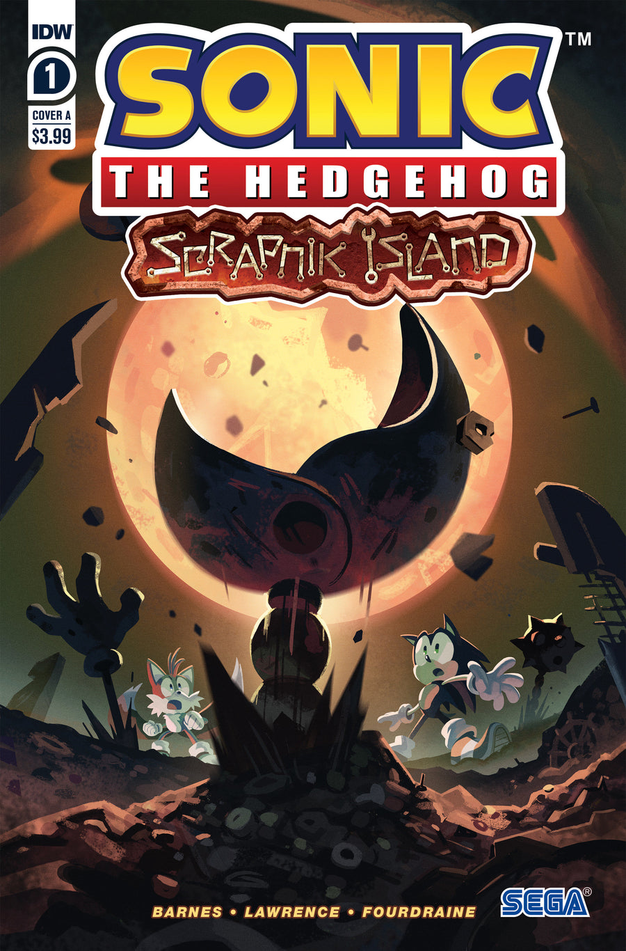 Sonic the Hedgehog: Scrapnik Island #1 Variant A (Fourdraine)