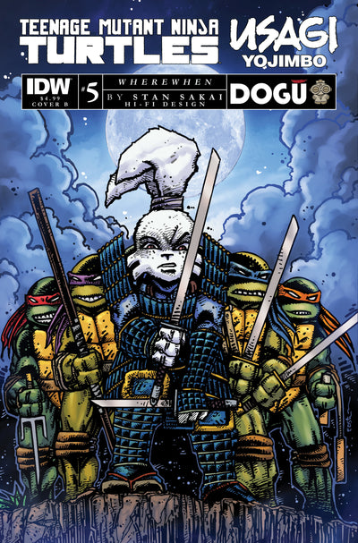 Teenage Mutant Ninja Turtles/Usagi Yojimbo: WhereWhen #5 Variant B (Eastman)