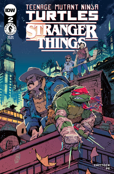 Teenage Mutant Ninja Turtles x Stranger Things #2 Variant B (Corona)