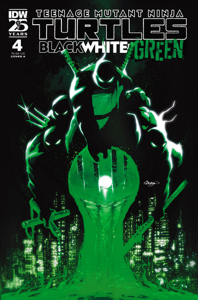 Teenage Mutant Ninja Turtles: Black, White, and Green #4 Cover A (Gleason)