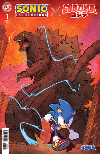 Sonic the Hedgehog x Godzilla #1 Cover A (Lawrence)