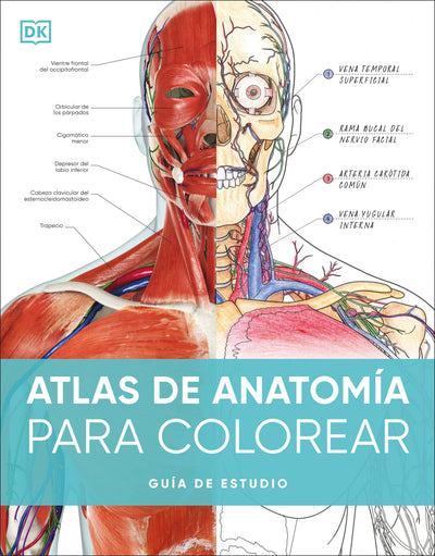 Atlas de anatomía para colorear (The Human Body Coloring Book): Guía de estudio