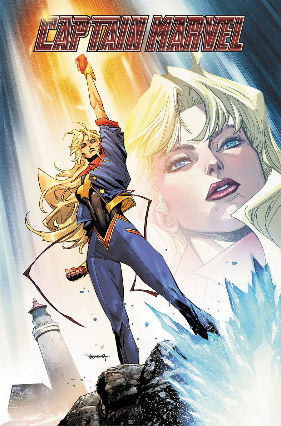Captain Marvel: Highest, Furthest, Fastest Omnibus Stephen Segovia Cover [DM Only]