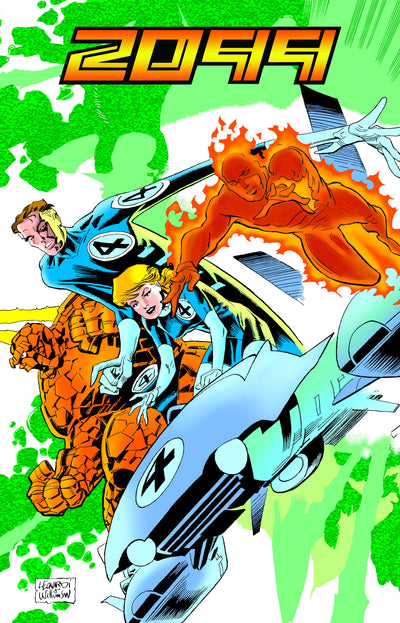 Fantastic Four/Doom 2099 Omnibus Rick Leonardi Cover [DM Only]