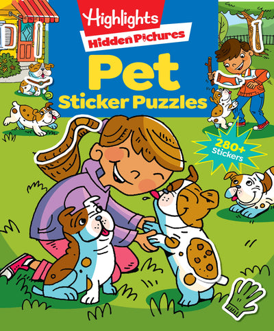 Pet Sticker Puzzles: Over 280 Stickers to Find Hidden Objects within Cute Dogs, Cats and Other Pets, Animal Lover Sticker Activity Book for Kids 3 and Older