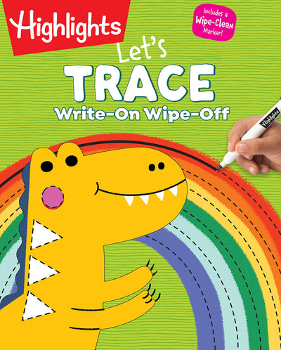 Write-On Wipe-Off Let's Trace: Dry Erase Kids Activity Book for Handwriting Readiness, Wipe Clean Letter Tracing Workbook with Mazes, Dot-to-Dots, & More