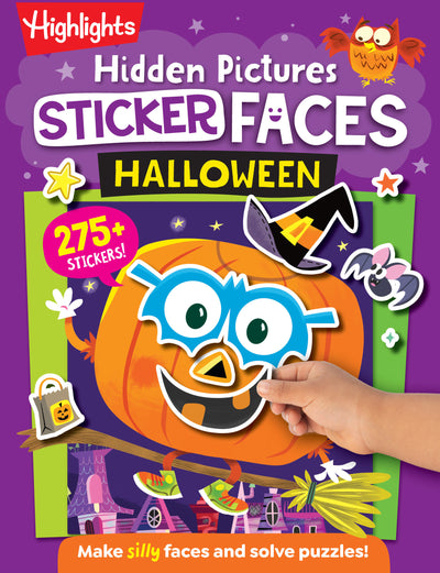 Hidden Pictures Sticker Faces: Halloween: Halloween Crafts Activity Book with Pumpkin Faces and Over 200 Silly Make-A-Face Stickers, Halloween Gift for Kids Ages 36