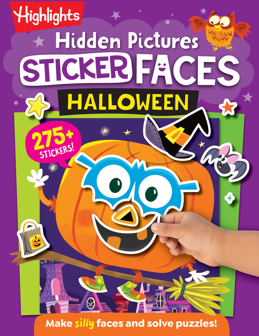 Hidden Pictures Sticker Faces: Halloween: Halloween Crafts Activity Book with Pumpkin Faces and Over 200 Silly Make-A-Face Stickers, Halloween Gift for Kids Ages 36