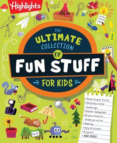 The Ultimate Collection of Fun Stuff for Kids: 4-Book Activity Bundle with Over 600 Crafts, Writing Prompts, Scavenger Hunts and More, Creative Things for Kids to Do Indoors or Outdoors
