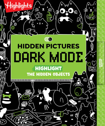 Hidden Pictures Dark Mode: Neon Hidden Pictures Puzzle Book with Black Background Pages with Neon Marker, Seek-and-Find Activity Book for Kids Ages 6-9