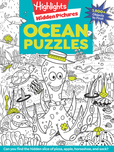 Ocean Puzzles: Over 100 Ocean-Themed Search and Find Puzzles for Kids 6 and Over, Featuring Sea Creatures, Marine Animals, Underwater Scenes and Over 1,900 Hidden Objects