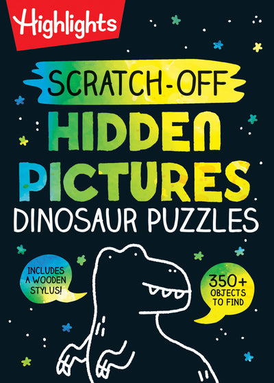 Scratch-Off Hidden Pictures Dinosaur Puzzles: Scratch-Off Hidden Pictures Dinosaur Puzzles (Highlights Scratch-Off Activity Books) 64-Page Dinosaur Activity Book with Scratch Art for Kids