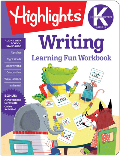 Kindergarten Writing: Learning Fun Workbook